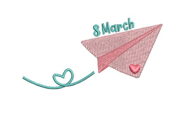 Review: 8 March Paper Airplane Embroidery Design