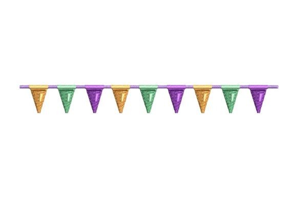 Review: Colorful Mini Bunting Flags Embroidery Design
