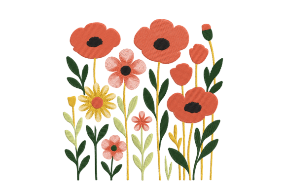 Review: Colorful Spring Floral Embroidery Art
