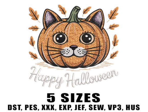 Review: Fall Cat Embroidery Designs for Boutique Sweatshirts