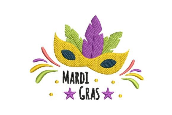 Review: Festive Mardi Gras Mask Embroidery Design