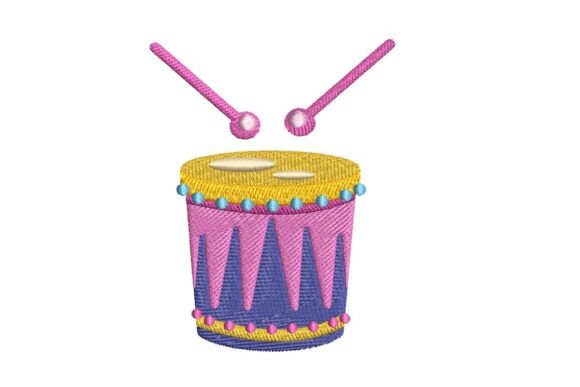 Review: Festive Toy Drum Embroidery Design