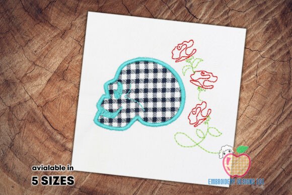 Review: Floral Skull Applique Embroidery Design