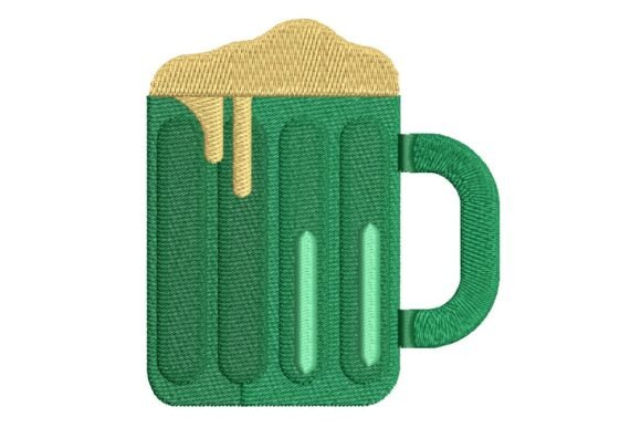 Review: Foaming Green Beer Mug Embroidery Design