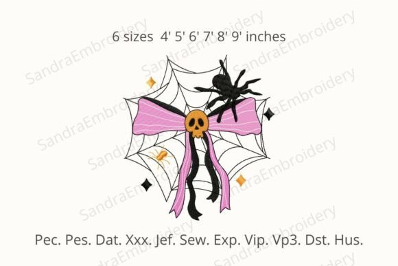 Review: Spider Web Bow Embroidery Design for Boutique Sweatshirts