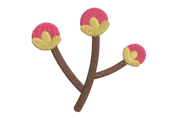 Review: Stylized Berries Branch Embroidery Design