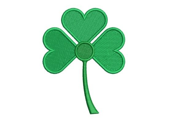 Review: Stylized Three-Leaf Shamrock Embroidery Design