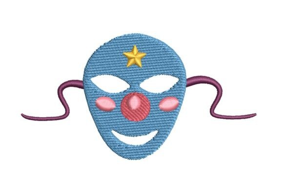 Review: Whimsical Mardi Gras Clown Mask Design