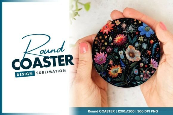 Reviewing the Colorful Floral Embroidery Round Coaster