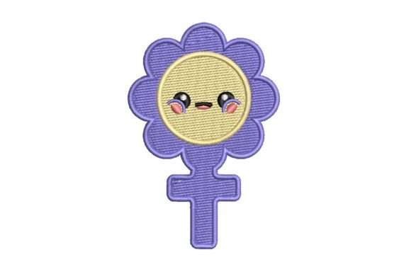 Reviewing the Cute Floral Female Symbol Embroidery Design